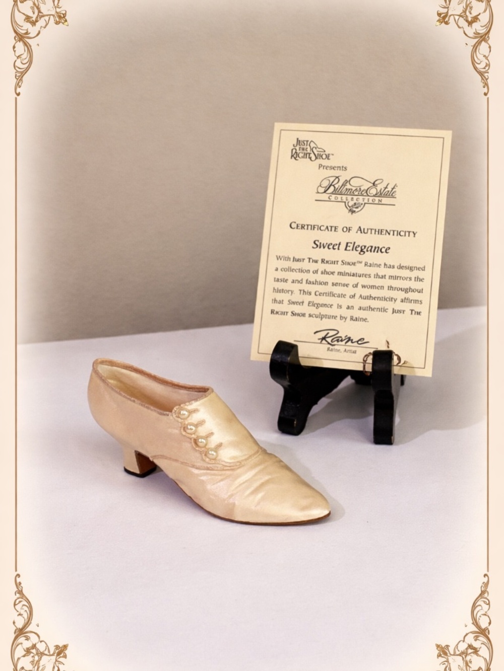 Just the Right Shoe Sculpture “Sweet Elegance” Biltmore Estate Collection W/COA - Picture 2 of 11